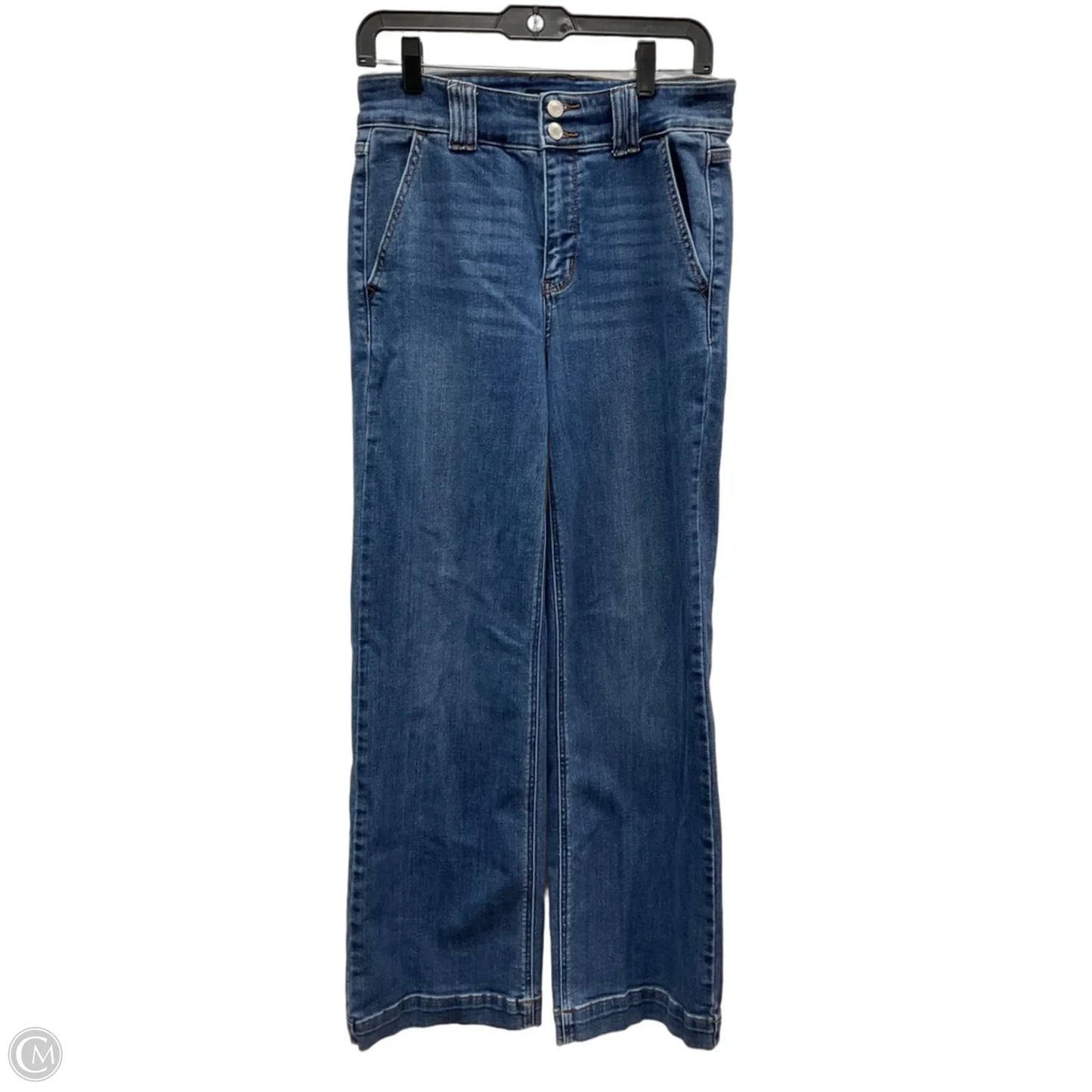 Jeans Wide Leg By Judy Blue In Blue Denim, Size: 6