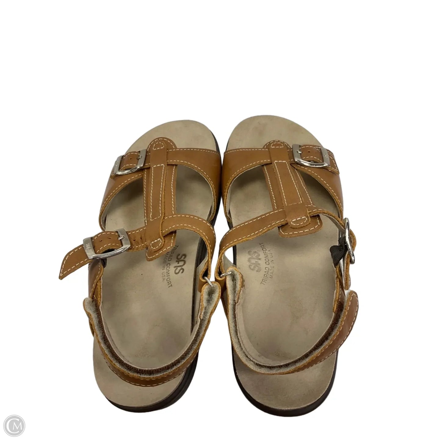 Sandals Flats By Sas In Brown, Size: 9.5