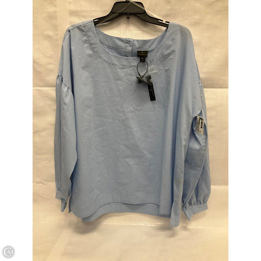 Top Long Sleeve By Worthington In Blue & Brown, Size: Xl