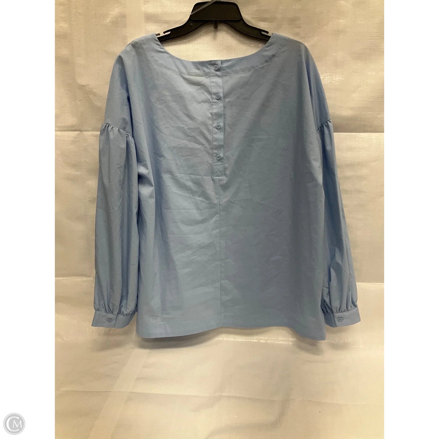 Top Long Sleeve By Worthington In Blue & Brown, Size: Xl