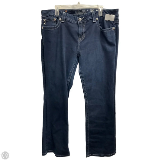 Jeans Boot Cut By Miss Me In Blue Denim, Size: 20