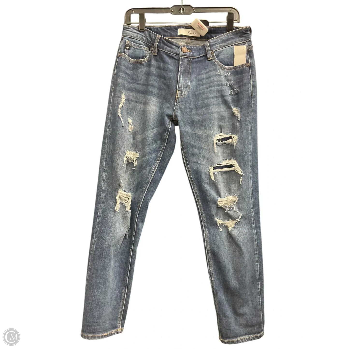 Jeans Straight By Kancan In Blue Denim, Size: 4