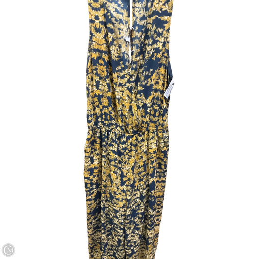 Jumpsuit By Collective Concepts In Blue & Yellow, Size: M