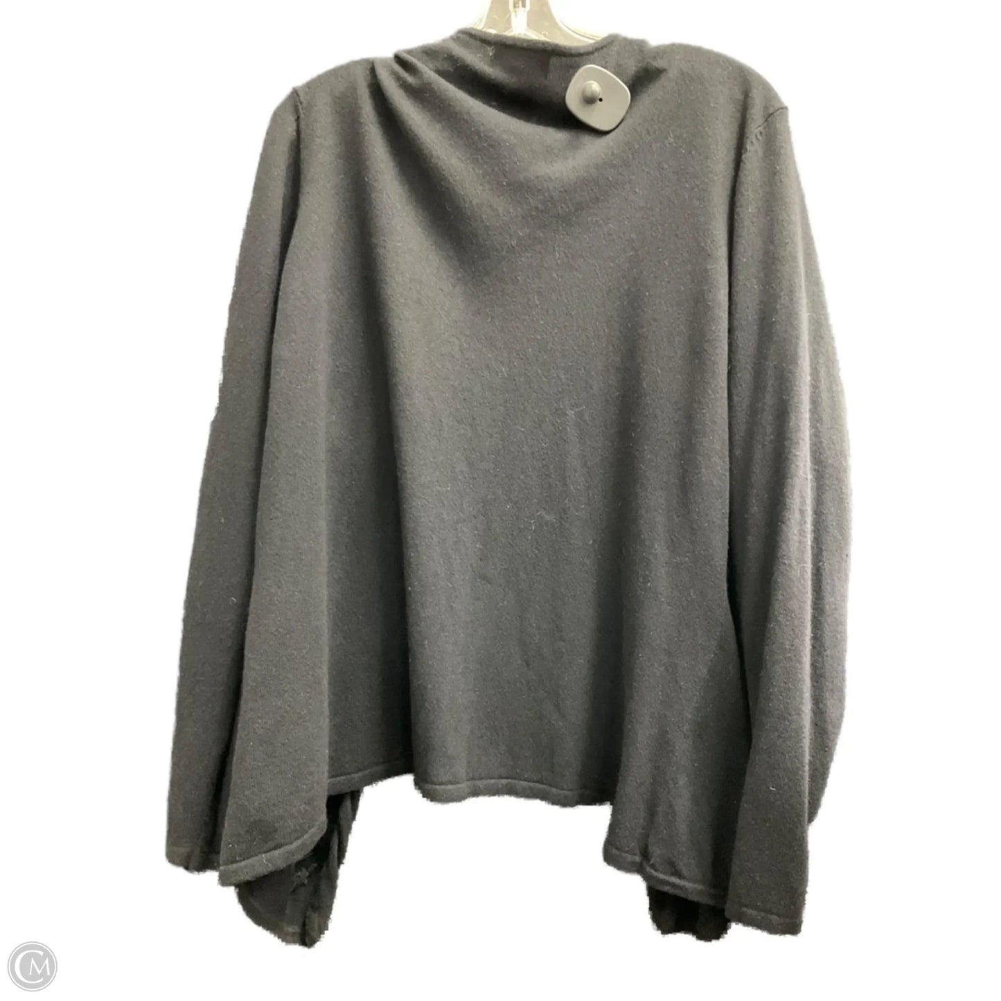 Cardigan Designer By Oscar De La Renta In Black, Size: 2x