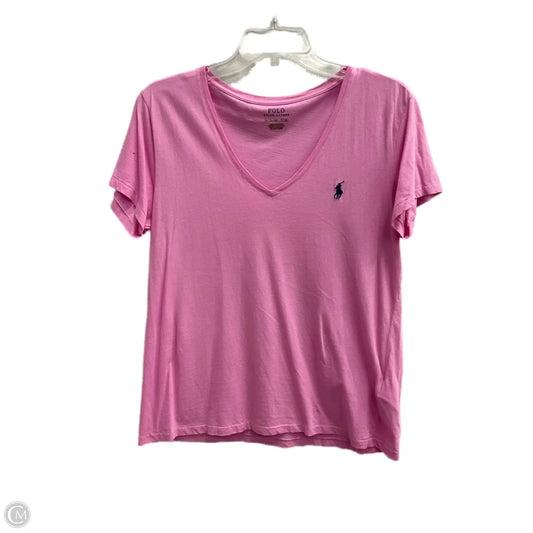 Top Short Sleeve Basic By Polo Ralph Lauren In Pink, Size: Xl