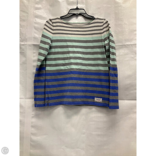 Top Long Sleeve By Talbots In Blue & Grey, Size: Xs
