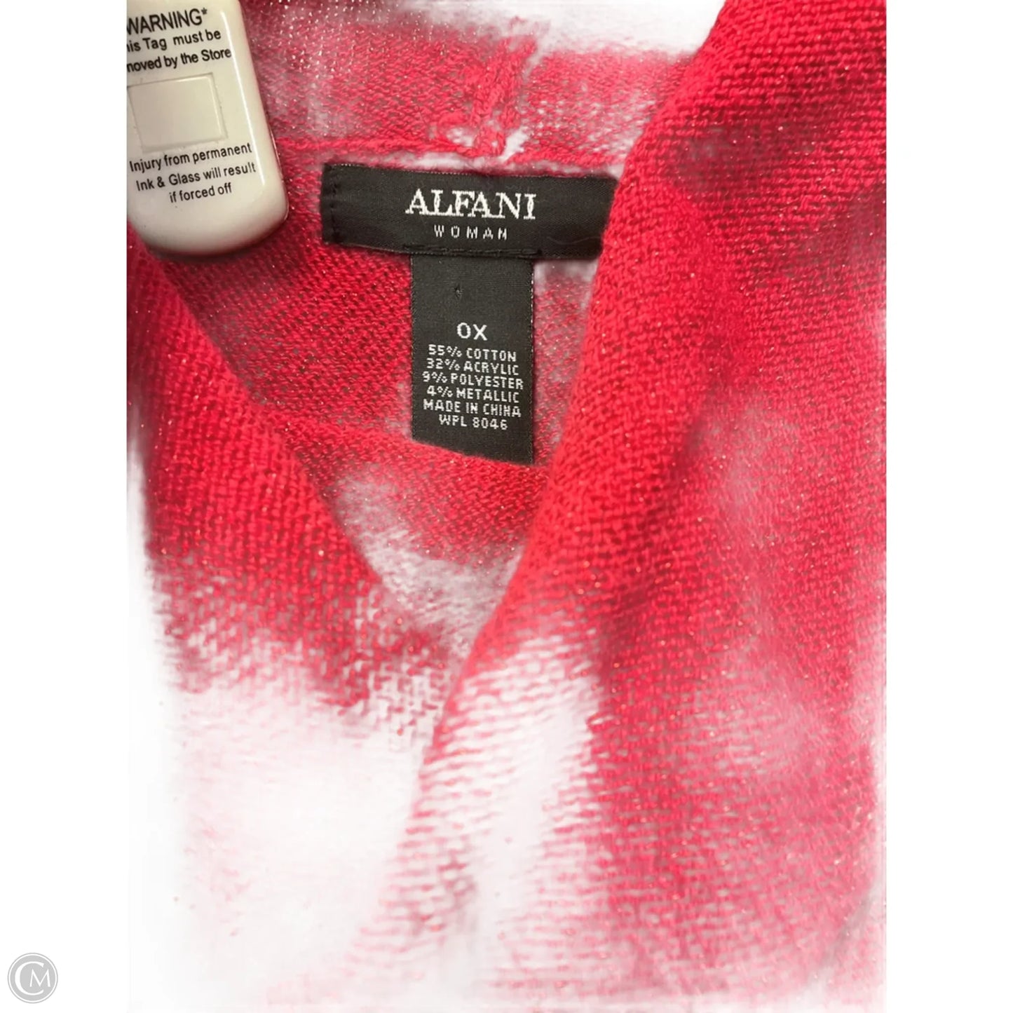 Sweater By Alfani In Red, Size: 0x