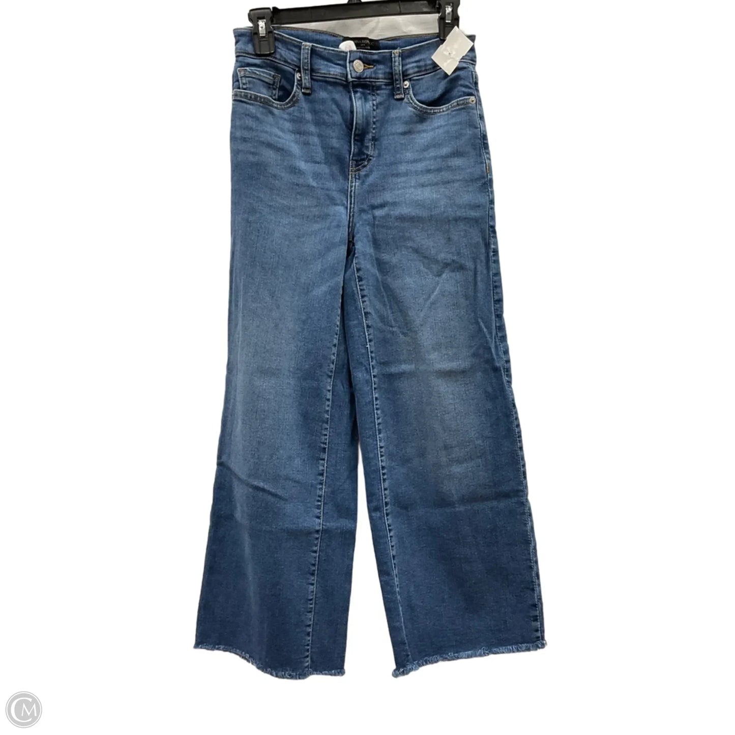 Jeans Wide Leg By Banana Republic In Blue Denim, Size: 0