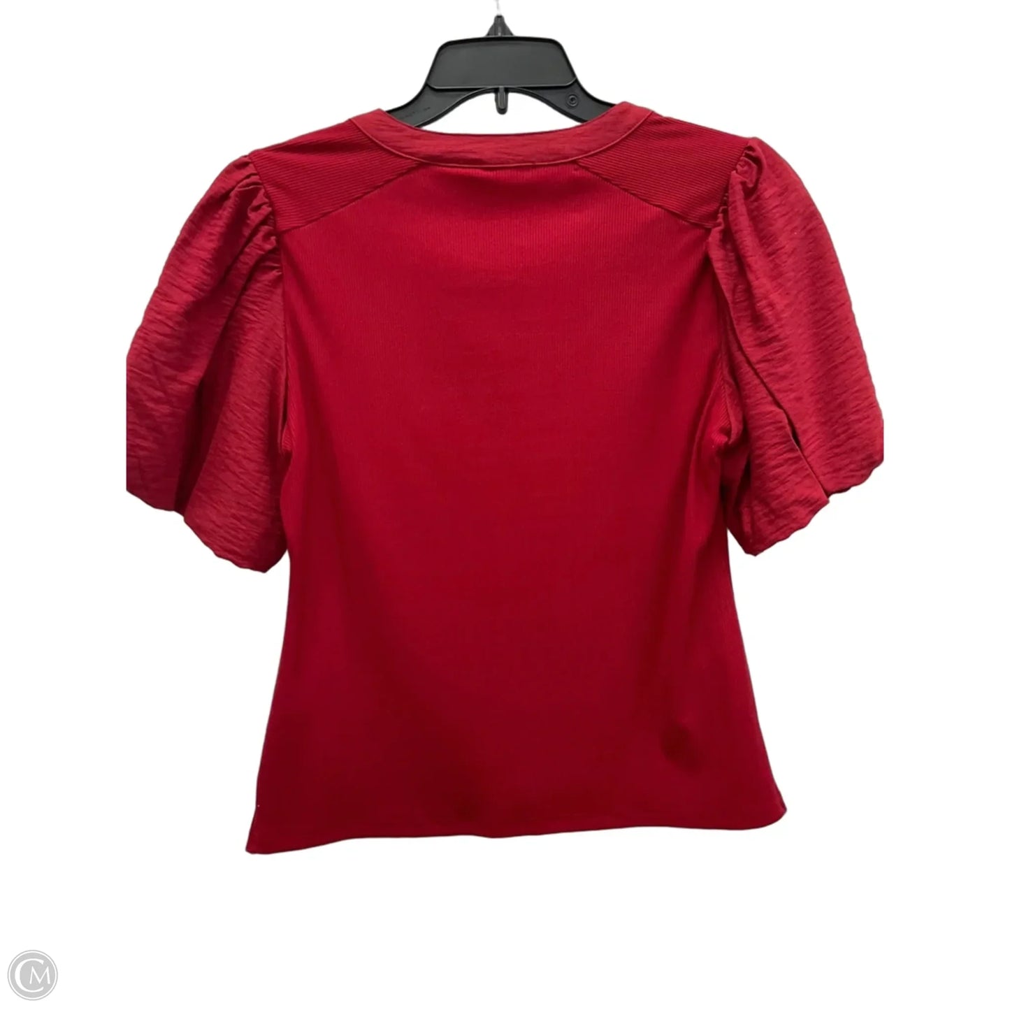 Top Short Sleeve By Dkny In Red, Size: M