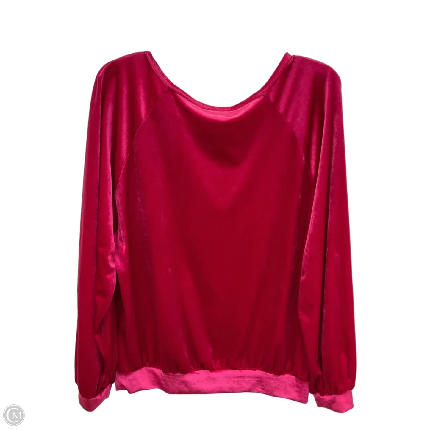 Top Long Sleeve By Maeve In Pink, Size: L