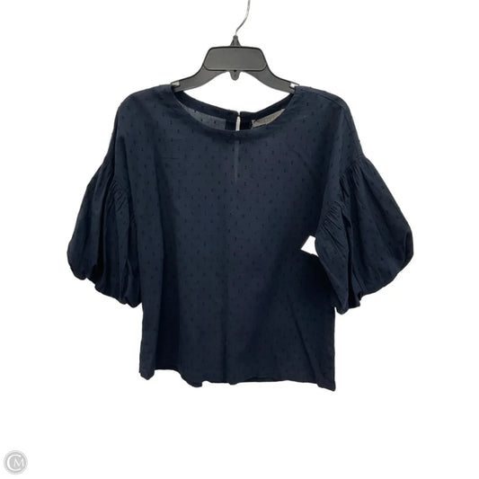 Top 3/4 Sleeve By Loft In Blue, Size: Xs