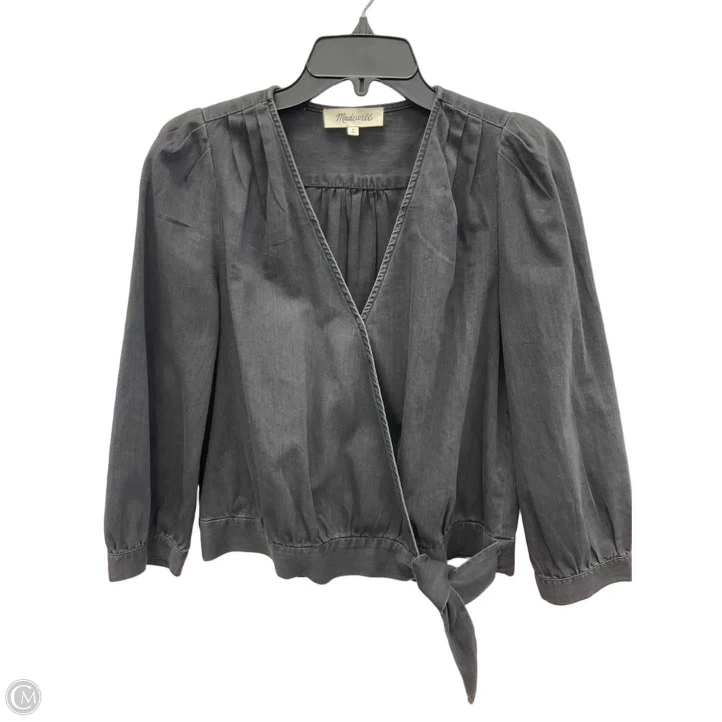 Top 3/4 Sleeve By Madewell In Grey, Size: M