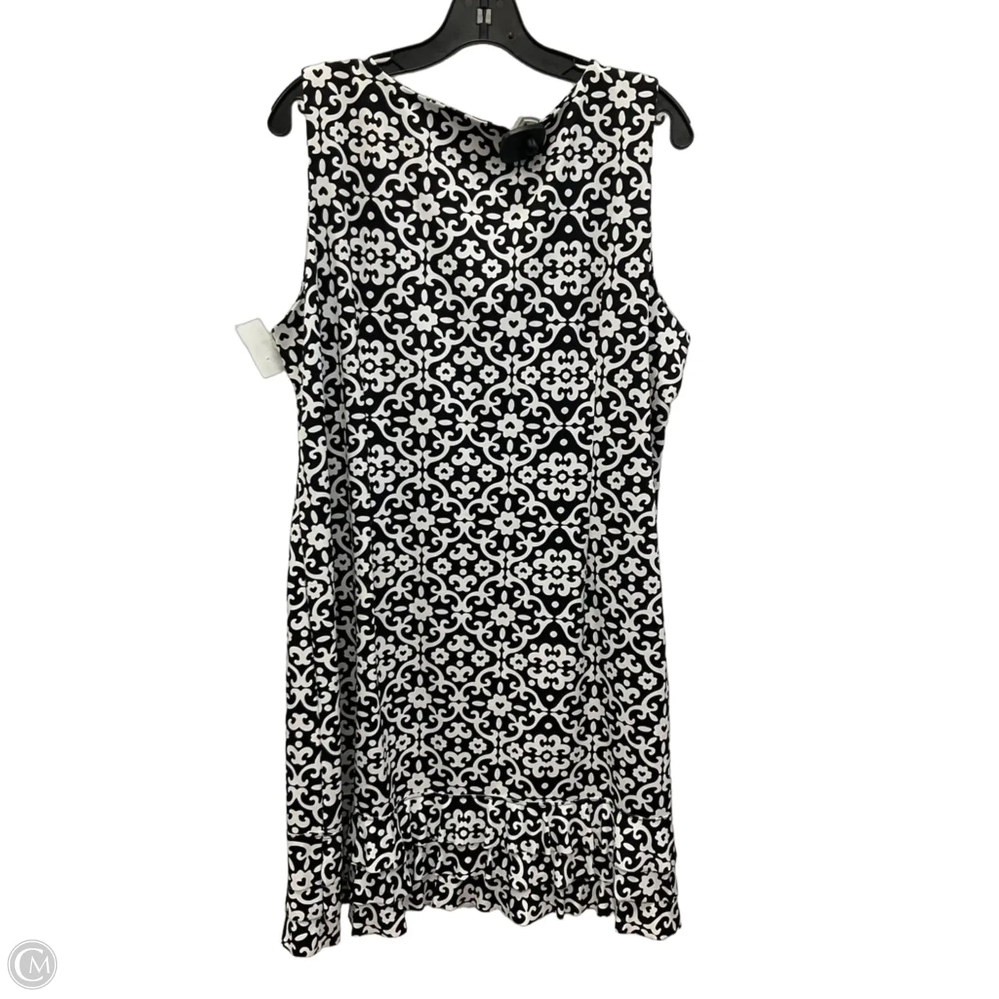 Dress Casual Midi By Lulu B In Black & White, Size: 1x