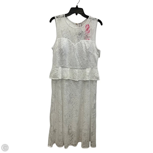 Dress Designer By Lilly Pulitzer In White, Size: L