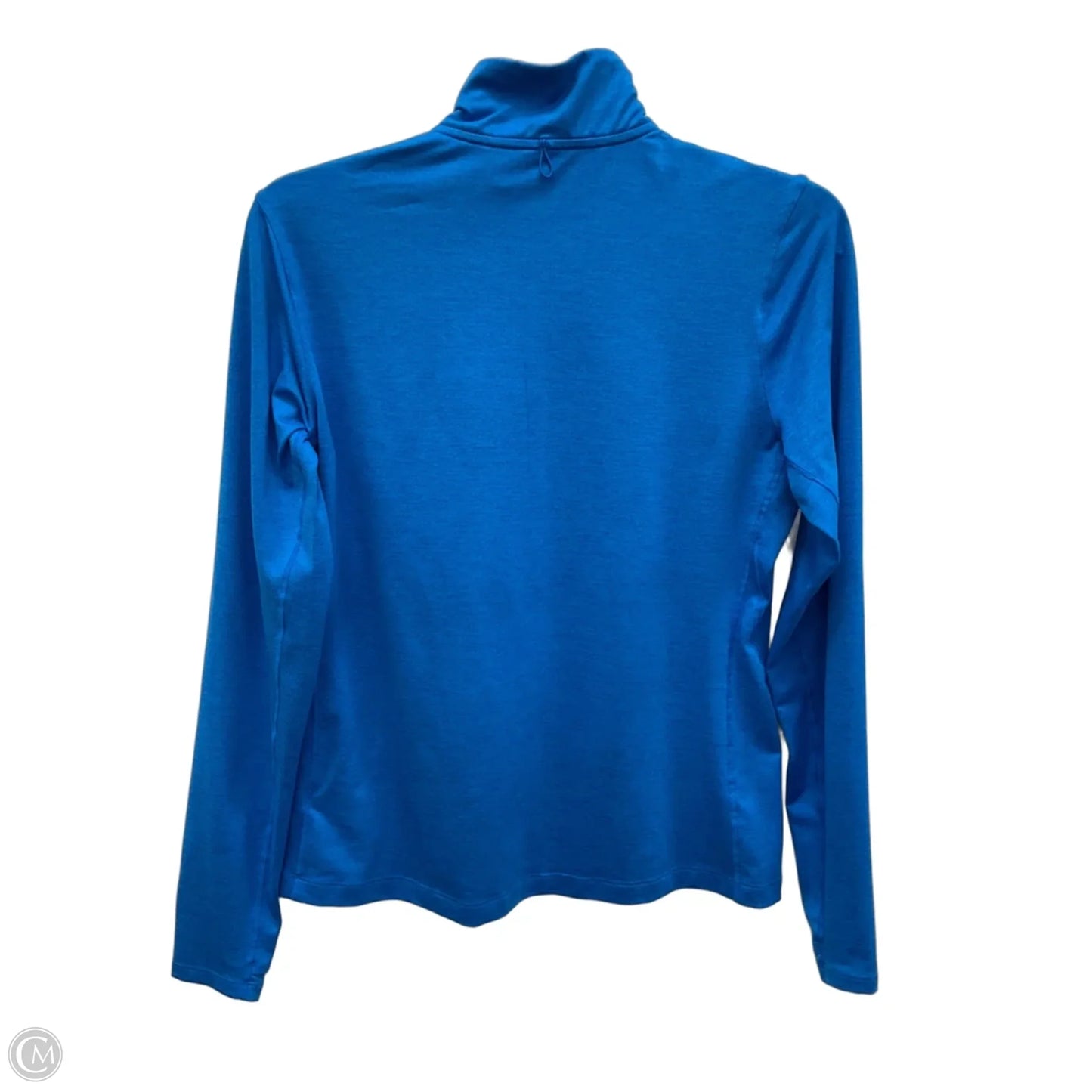 Athletic Top Long Sleeve Collar By Brooks In Blue, Size: M