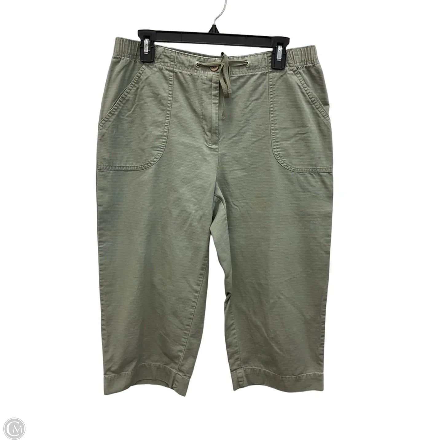 Capris By Studio Works In Green, Size: 10
