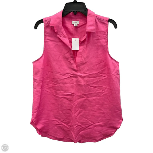 Top Sleeveless By J. Crew In Pink, Size: M