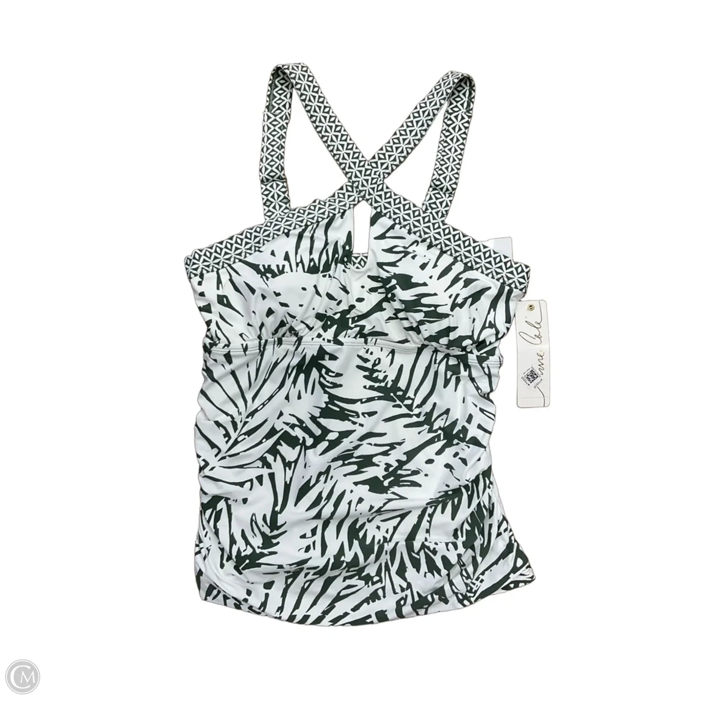 Swimsuit Top By Anne Cole In Green, Size: M