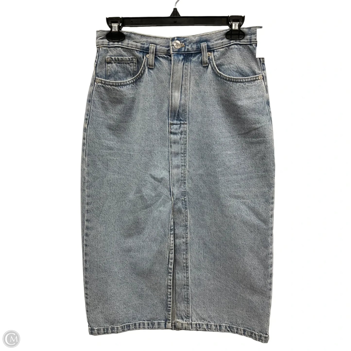 Skirt Midi By Mng In Blue Denim, Size: 4