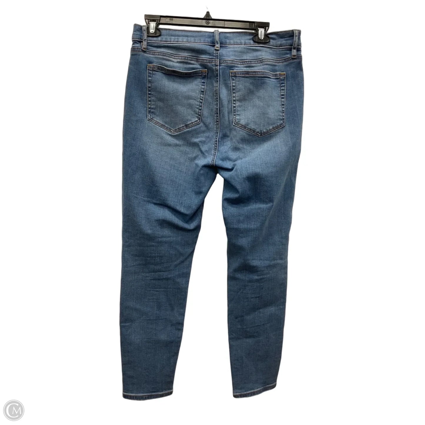 Jeans Skinny By Loft In Blue Denim, Size: 12