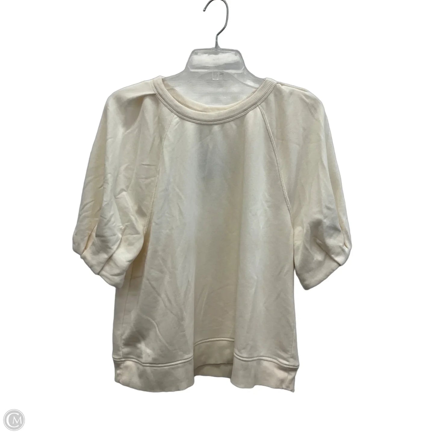 Top Short Sleeve By Loft In White, Size: M