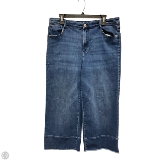 Jeans Cropped By J. Jill In Blue Denim, Size: 14