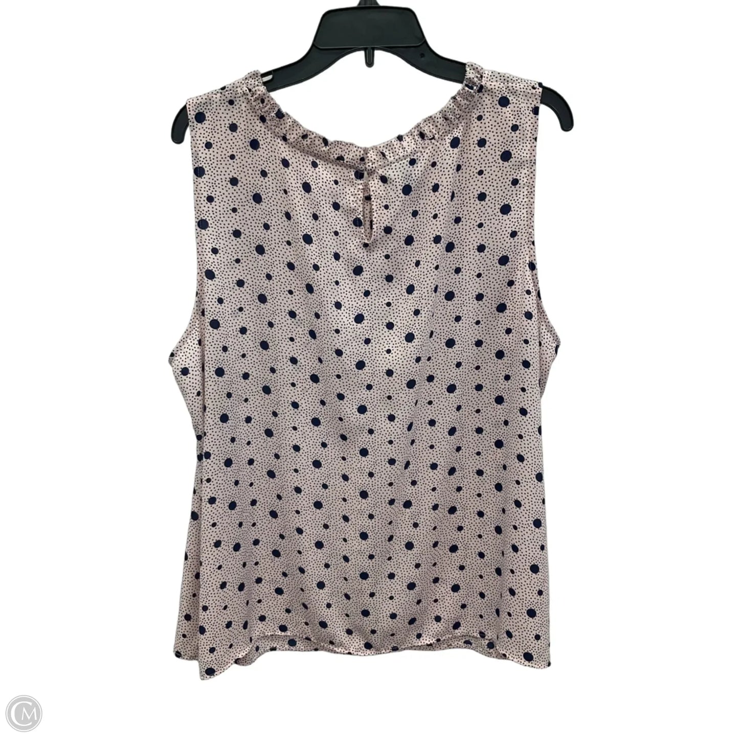 Top Sleeveless By Talbots In Polkadot Pattern, Size: 2x