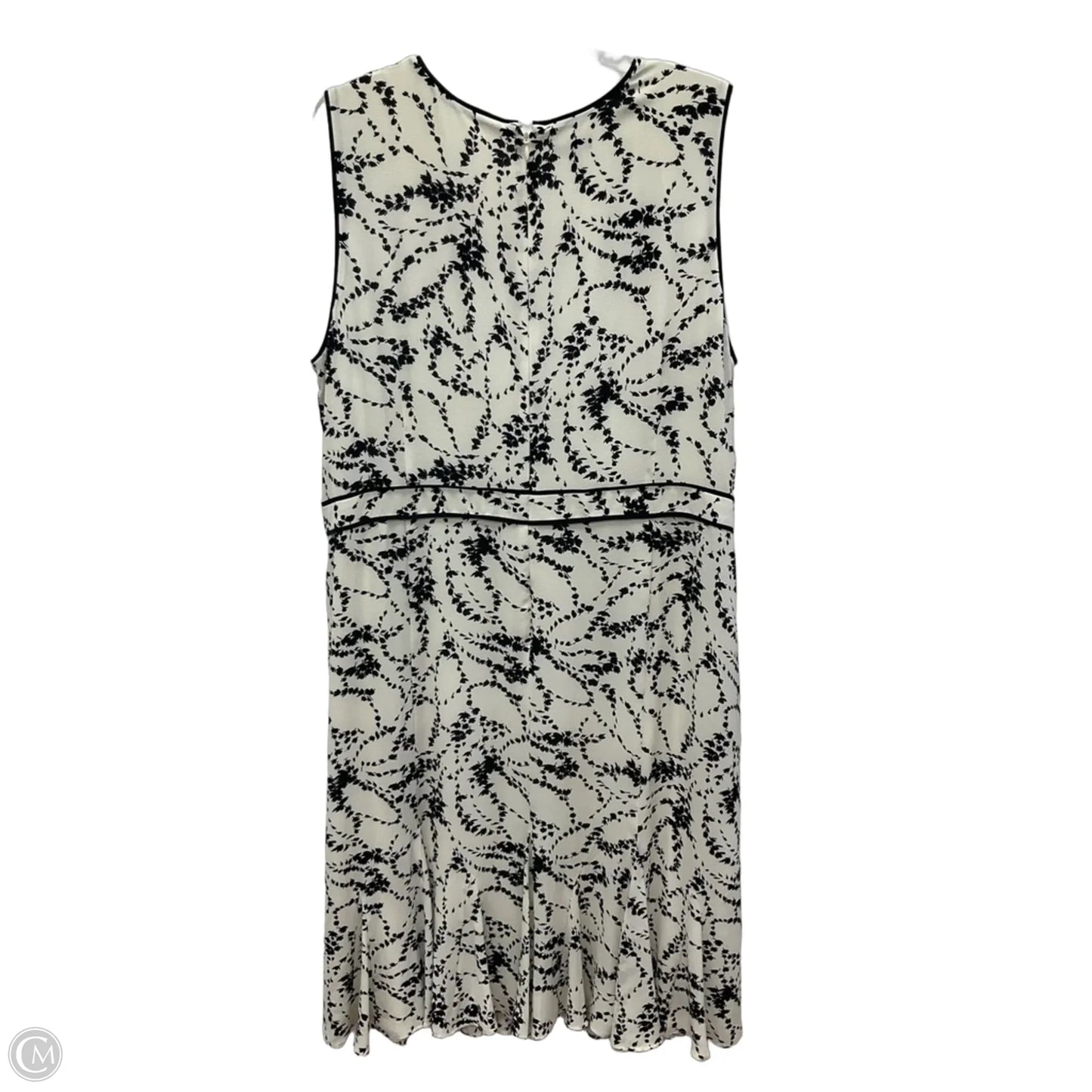 Dress Casual Midi By Talbots In Black & Cream, Size: Xl