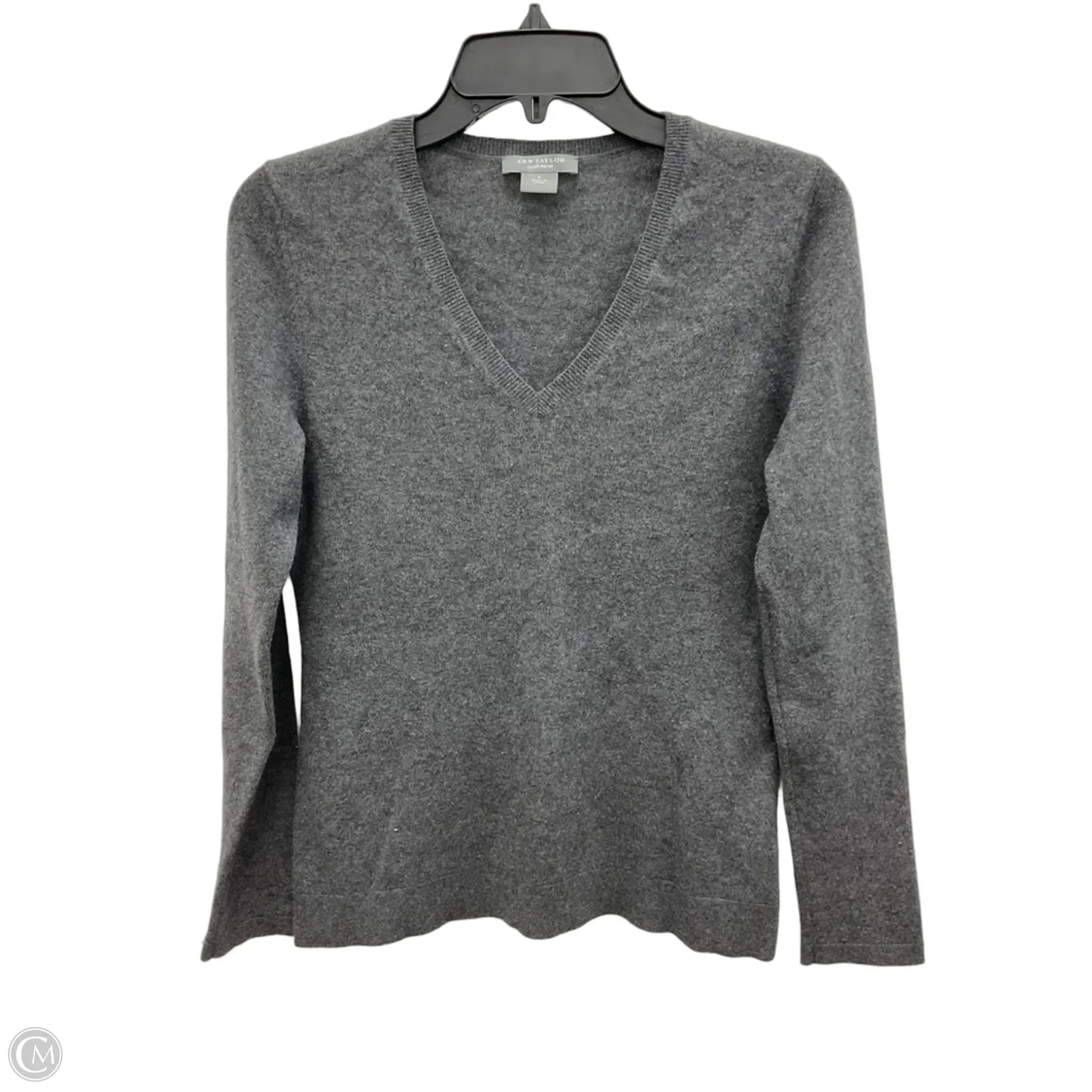 Sweater Cashmere By Ann Taylor In Grey, Size: S