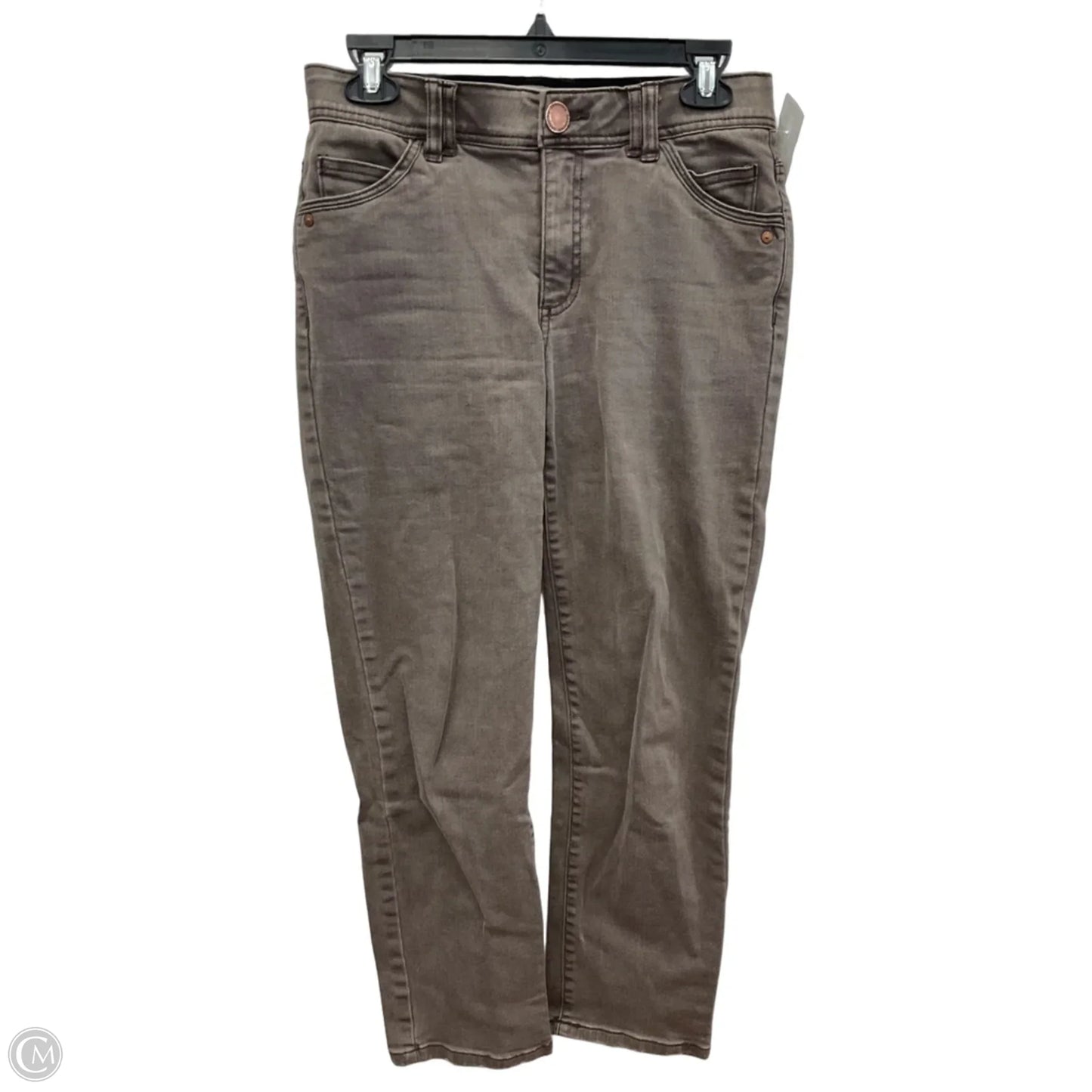 Jeans Straight By Democracy In Grey Denim, Size: 4
