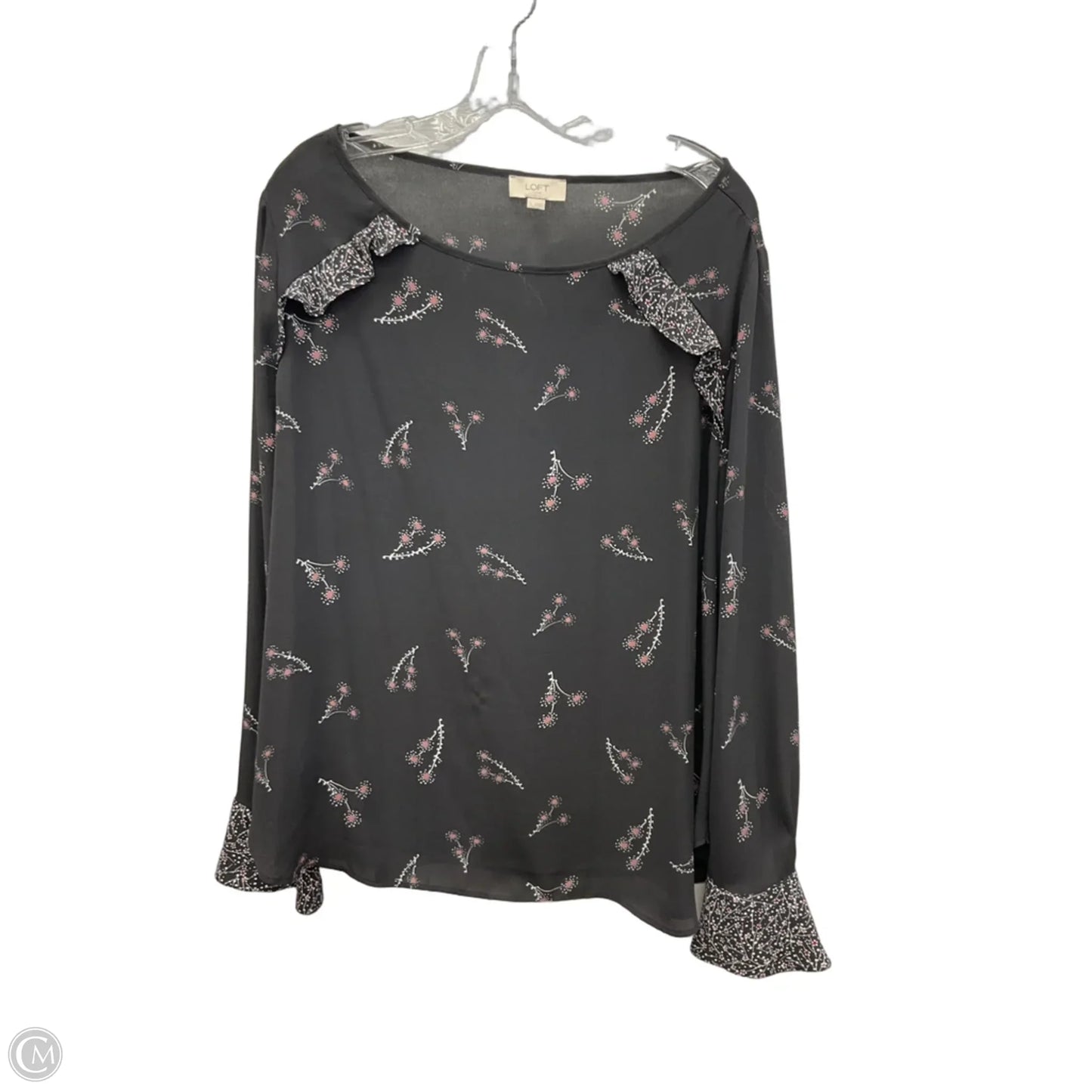 Top Long Sleeve By Loft In Floral Print, Size: Xl