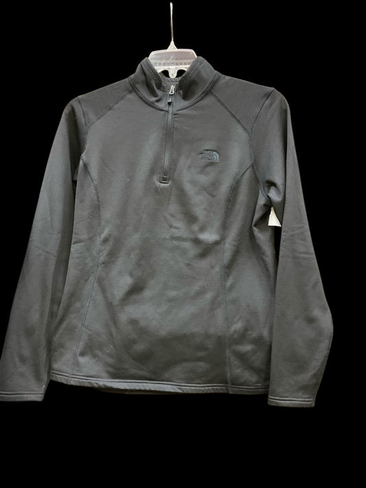 Athletic Top Long Sleeve Collar By The North Face In Black, Size: L