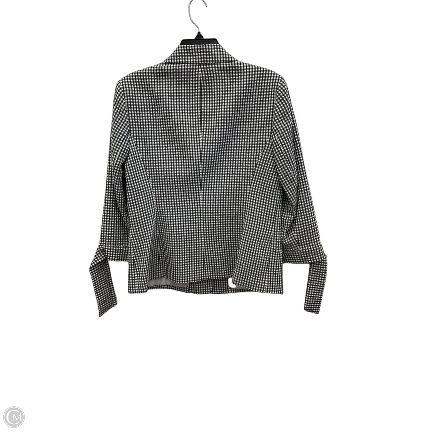 Blazer By Anne Klein In Checkered Pattern, Size: M