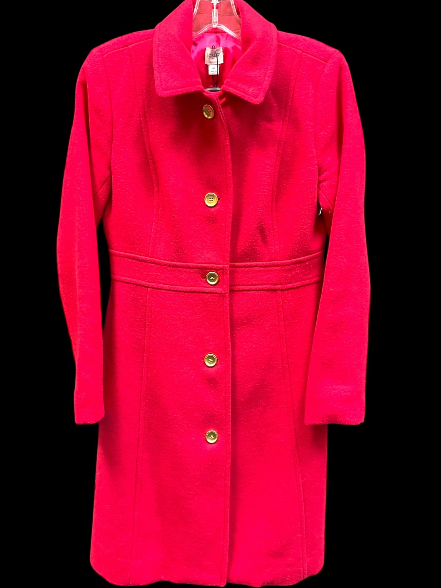 Coat Peacoat By J. Crew In Pink, Size: 4