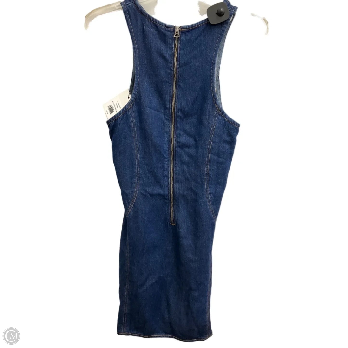 Dress Casual Midi By Cma In Blue Denim, Size: 4