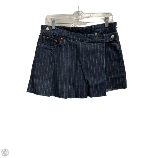Skirt Mini & Short By Cma In Blue Denim, Size: 4