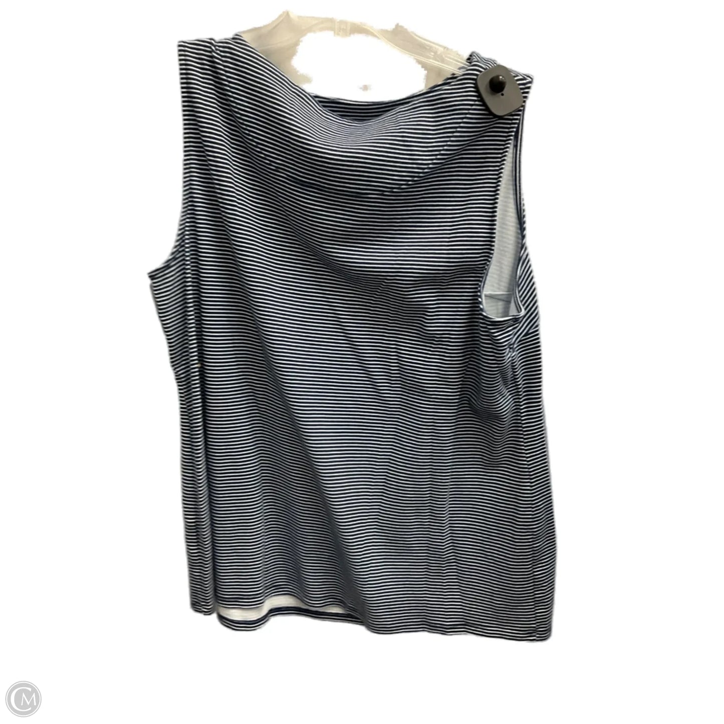 Top Sleeveless Basic By Croft And Barrow In Blue, Size: 1x