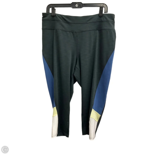 Athletic Leggings Capris By Tangerine In Grey, Size: Xxl