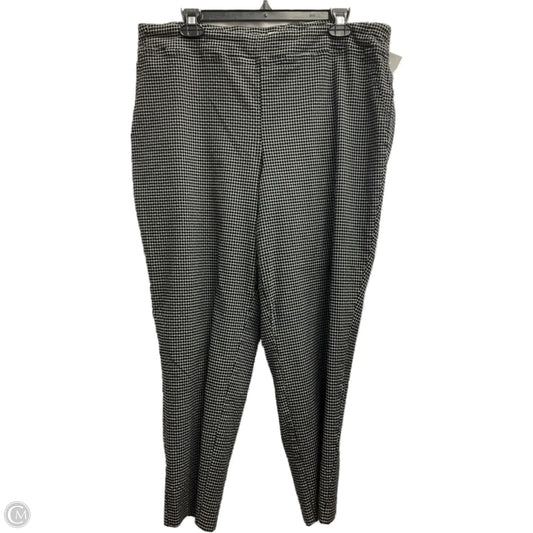 Pants Cropped By Adrienne Vittadini In Black, Size: 16