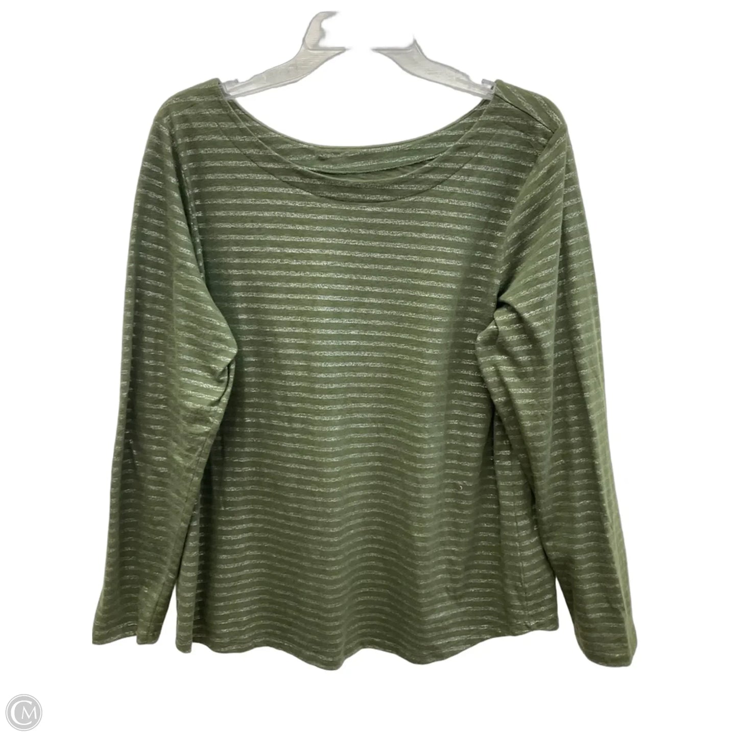 Top Long Sleeve Basic By St Johns Bay In Green, Size: Xxl