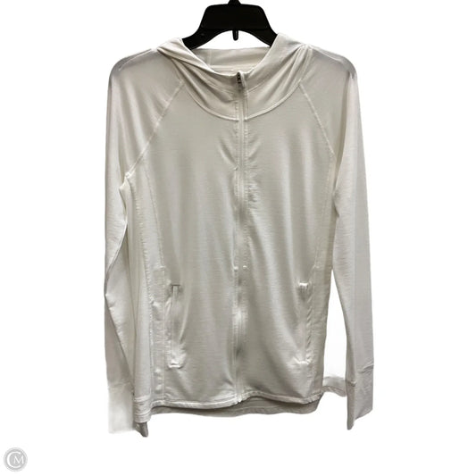 Athletic Jacket By Athleta In White, Size: S