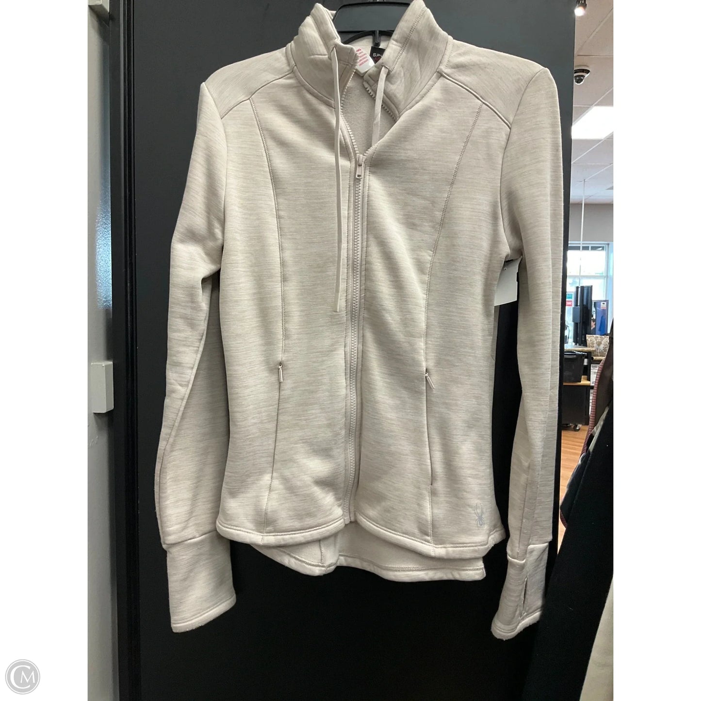 Athletic Jacket By Spyder In Beige, Size: M