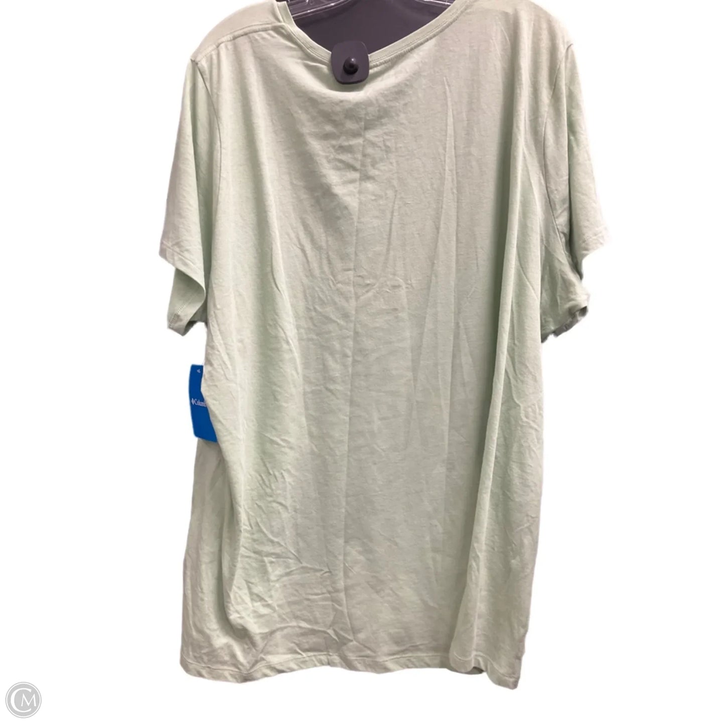 Athletic Top Short Sleeve By Columbia In Green, Size: 3x