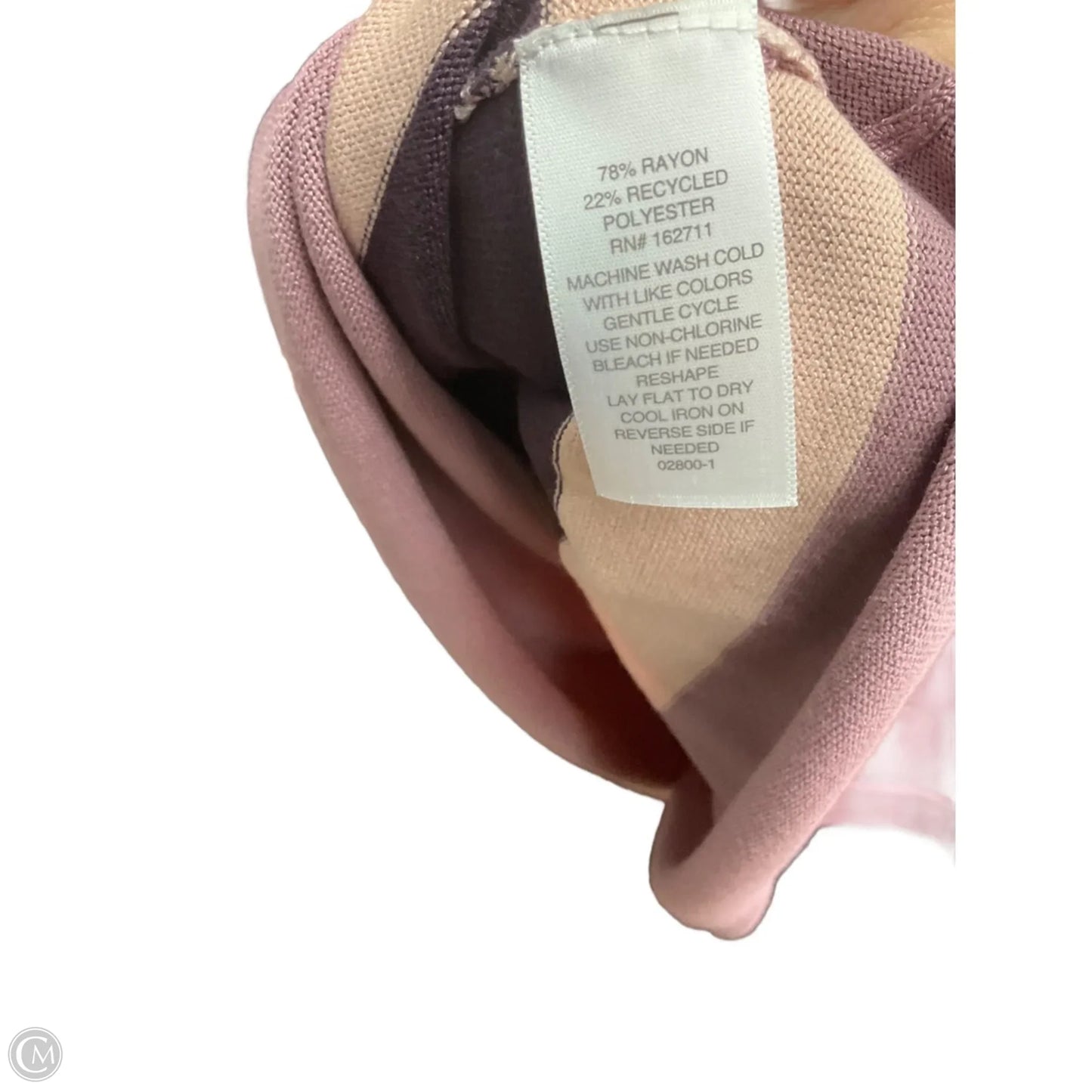 Top 3/4 Sleeve By Liz Claiborne In Purple, Size: M