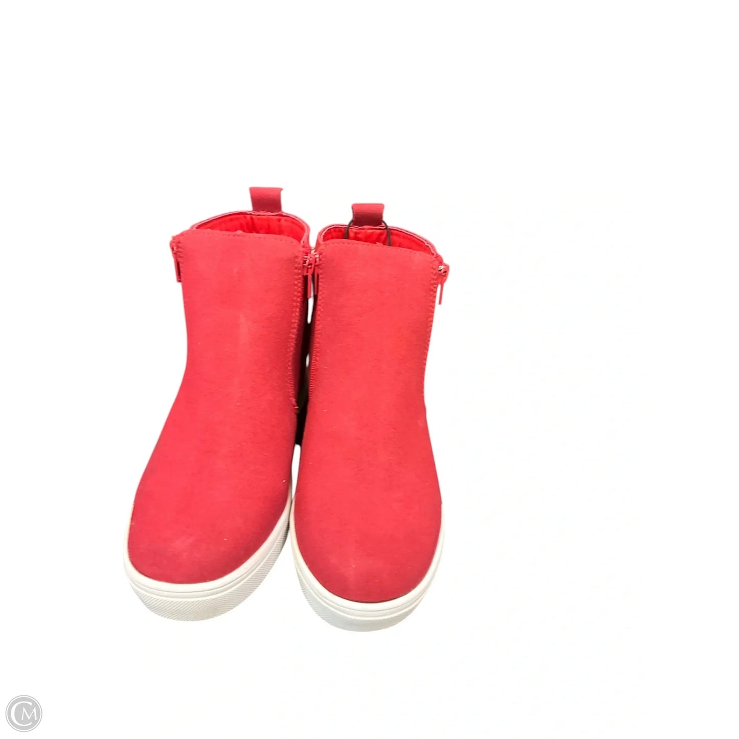 Boots Ankle Flats By Corkys In Red, Size: 9