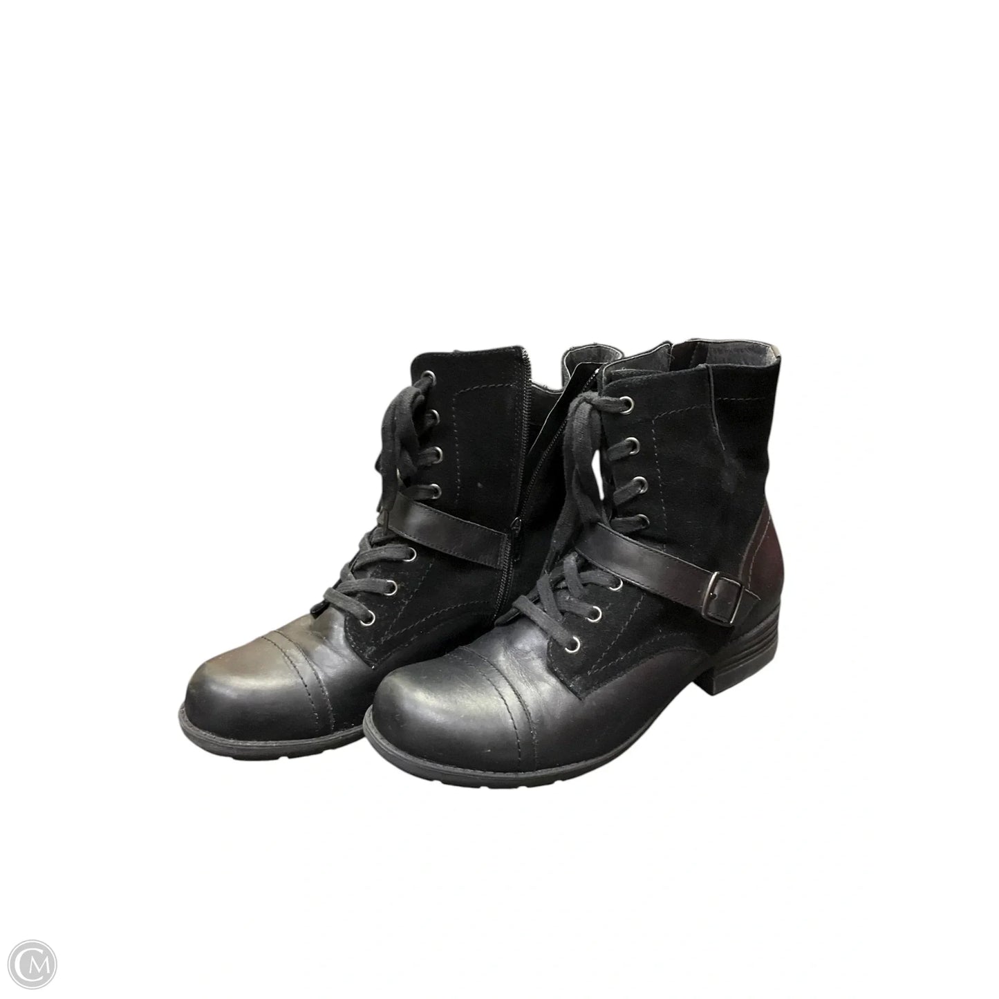 Boots Ankle Flats By Abeo In Black, Size: 10