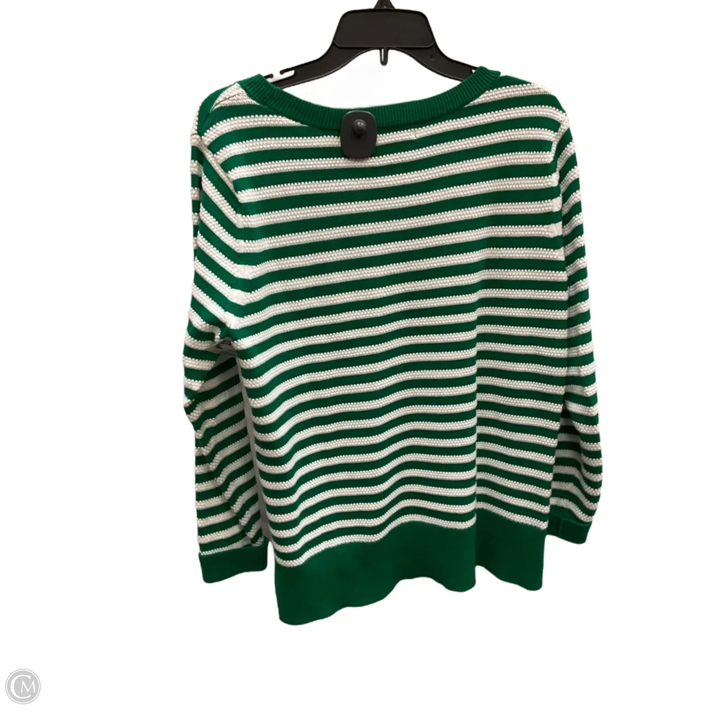 Top Long Sleeve By Liz Claiborne In Green, Size: Xl