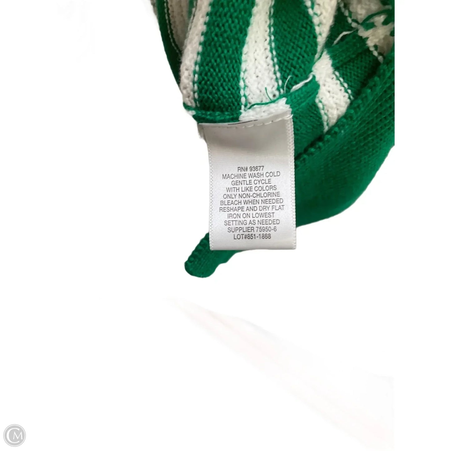 Top Long Sleeve By Liz Claiborne In Green, Size: Xl