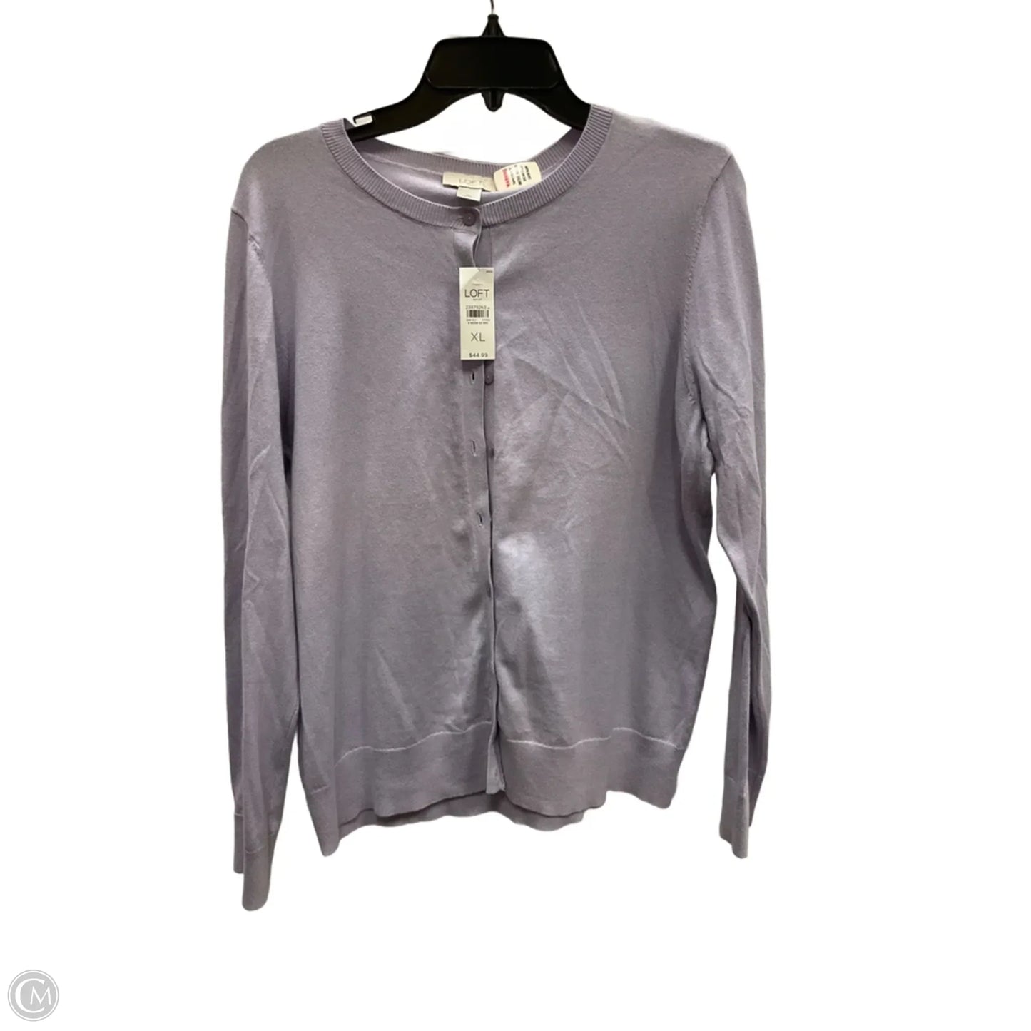 Cardigan By Loft In Purple, Size: Xl