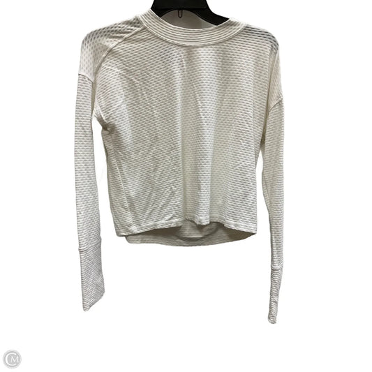 Athletic Top Long Sleeve Collar By Calia In White, Size: Xs